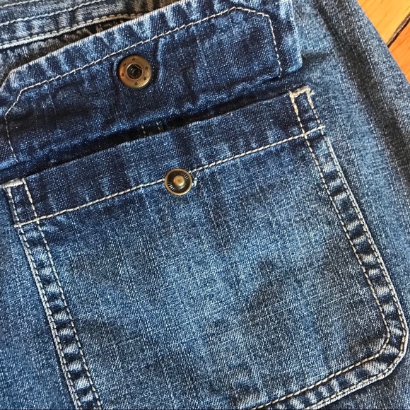 Button Down Jean Skirt with Pockets - Picture 7 of 7